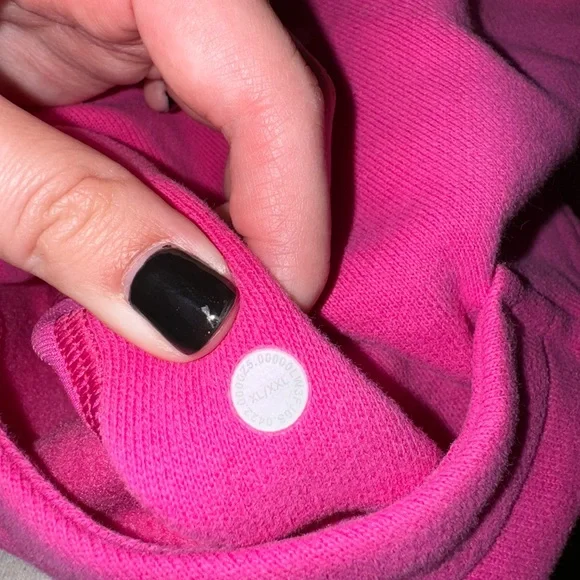 lululemon athletica Hot Pink Half-Zip Cropped Sweatshirt - Picture 10 of 13